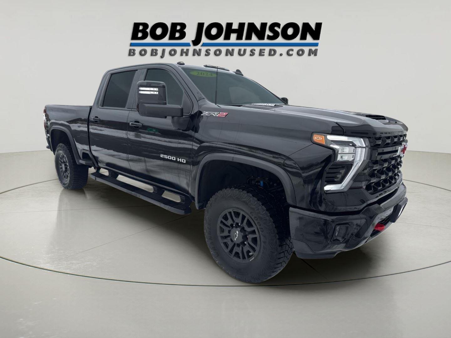 Black 2024 Chevrolet Silverado 2500HD Pickup Truck Four-Wheel Drive Automatic