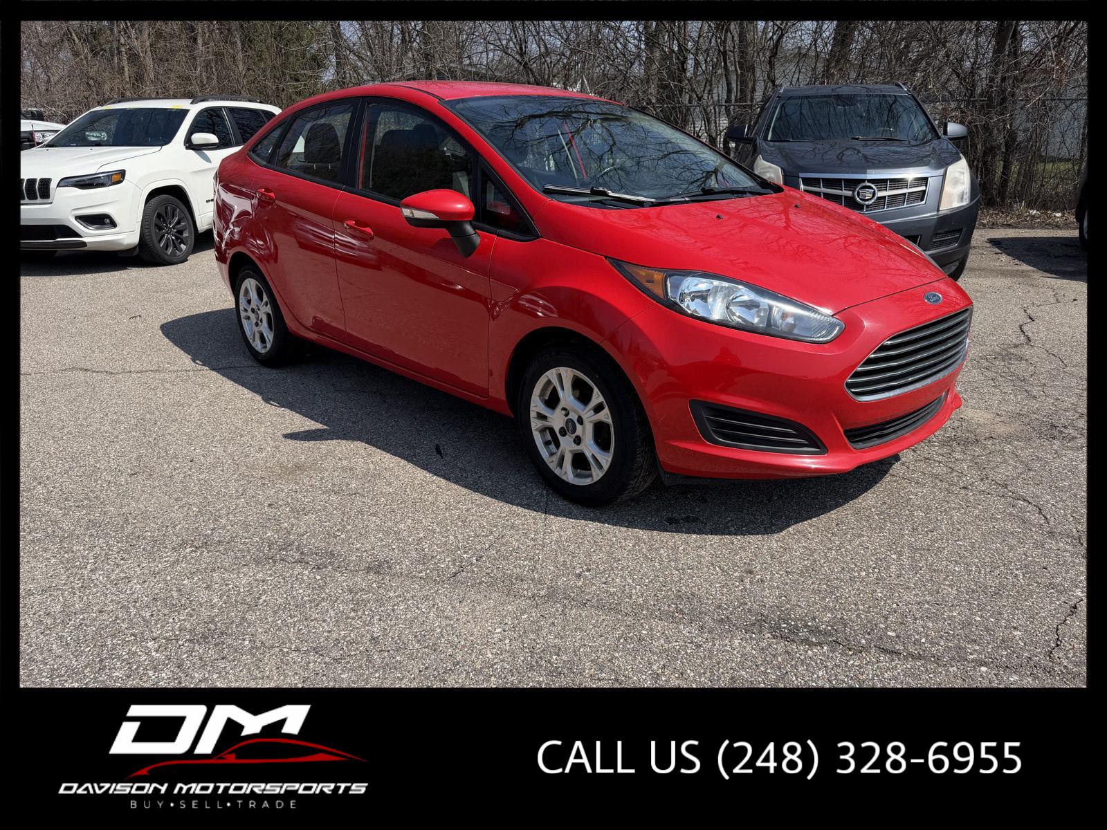 Race Red 2015 Ford Fiesta SE Sedan Front-Wheel Drive 5-Speed Manual