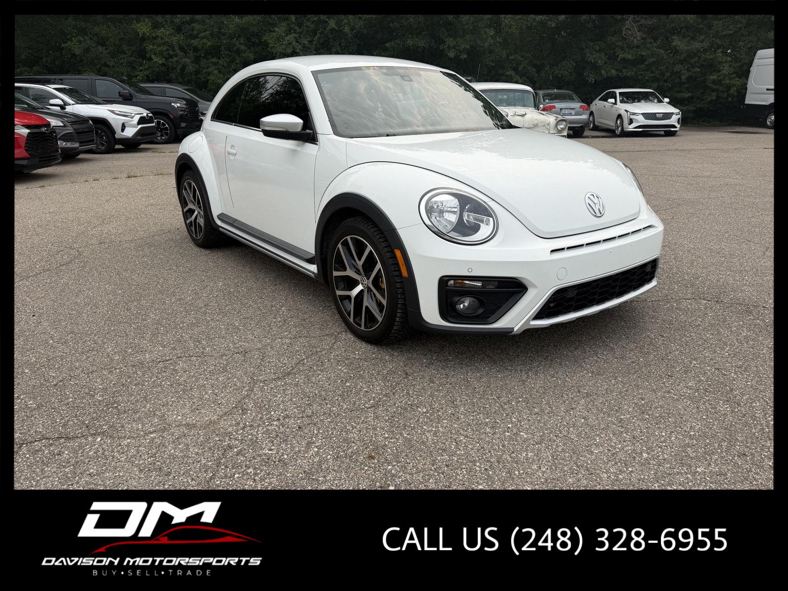 Pure White 2017 Volkswagen Beetle Hatchback Front-Wheel Drive Automatic
