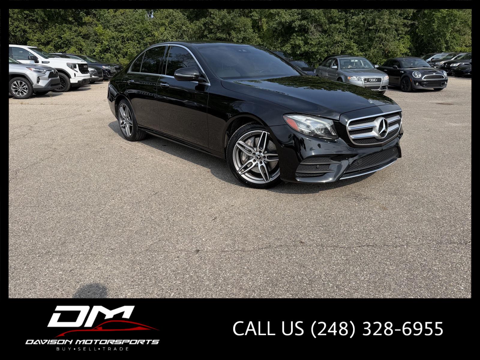 Black 2017 Mercedes-Benz E-Class Sedan All-Wheel Drive Automatic