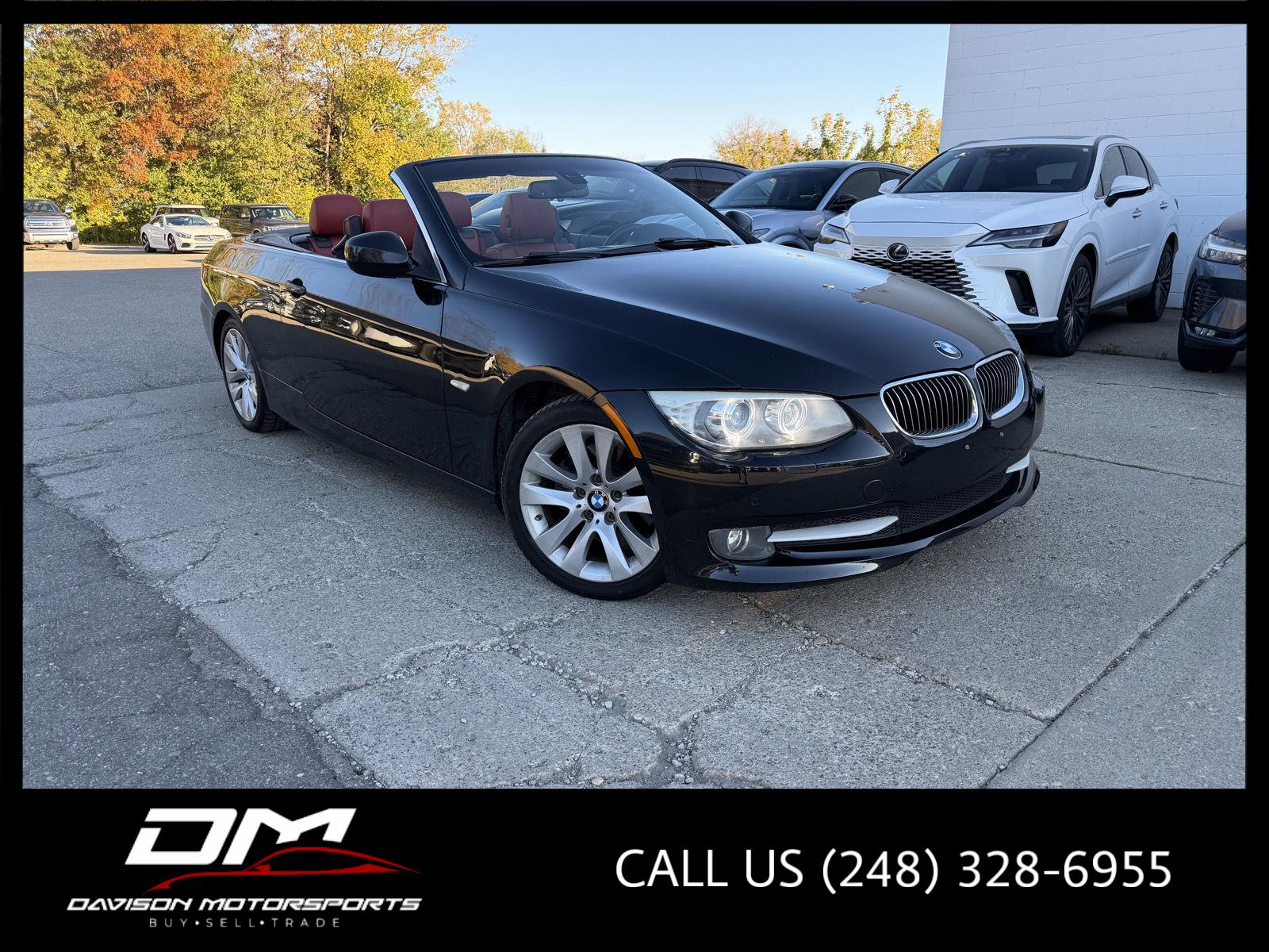 Black Sapphire Metallic 2013 BMW 3 Series Convertible Rear-Wheel Drive 6-Speed Automatic