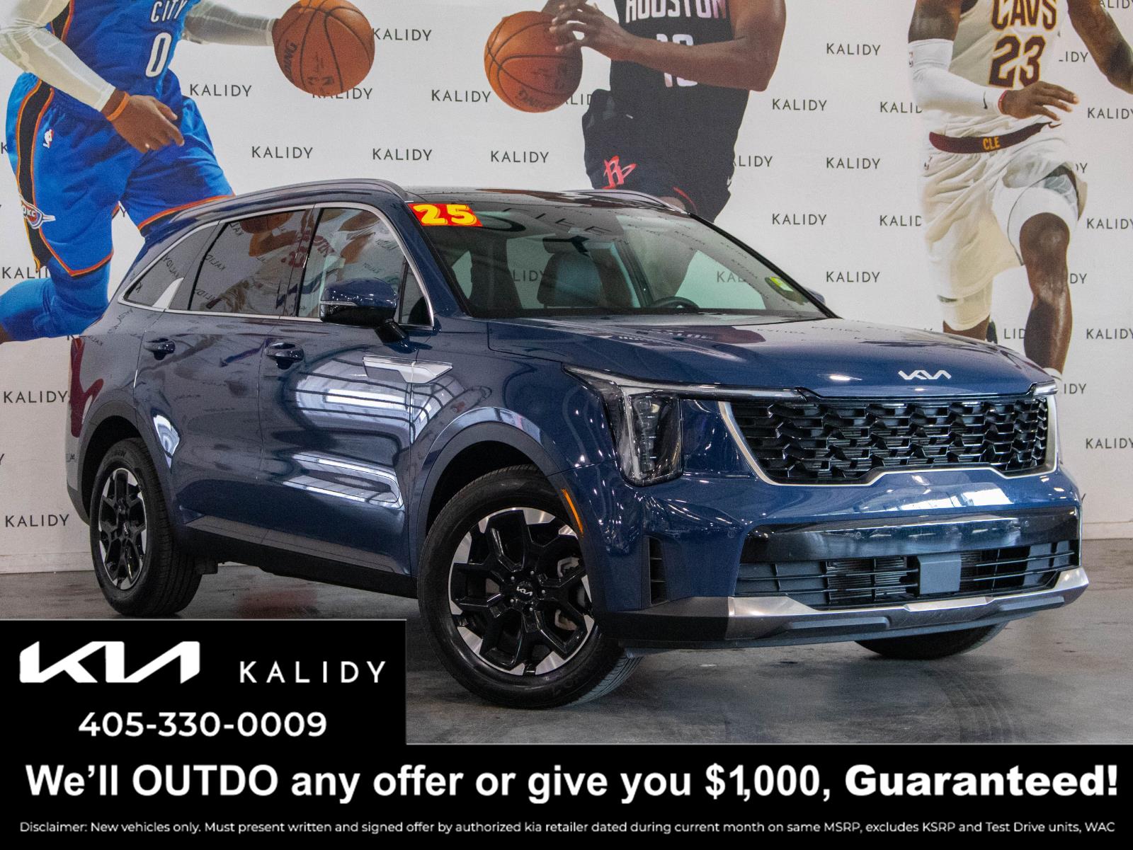 Midnight Lake Blue 2025 Kia Sorento SUV / Crossover Front-Wheel Drive Automatic