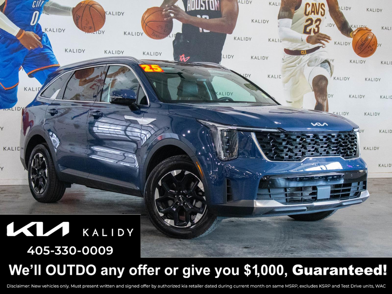 Midnight Lake Blue 2025 Kia Sorento SUV / Crossover All-Wheel Drive Automatic