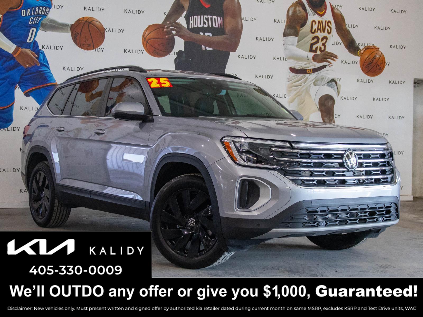 Silver Mist Metallic 2025 Volkswagen Atlas SE FWD with Technology SUV / Crossover Front-Wheel Drive Automatic