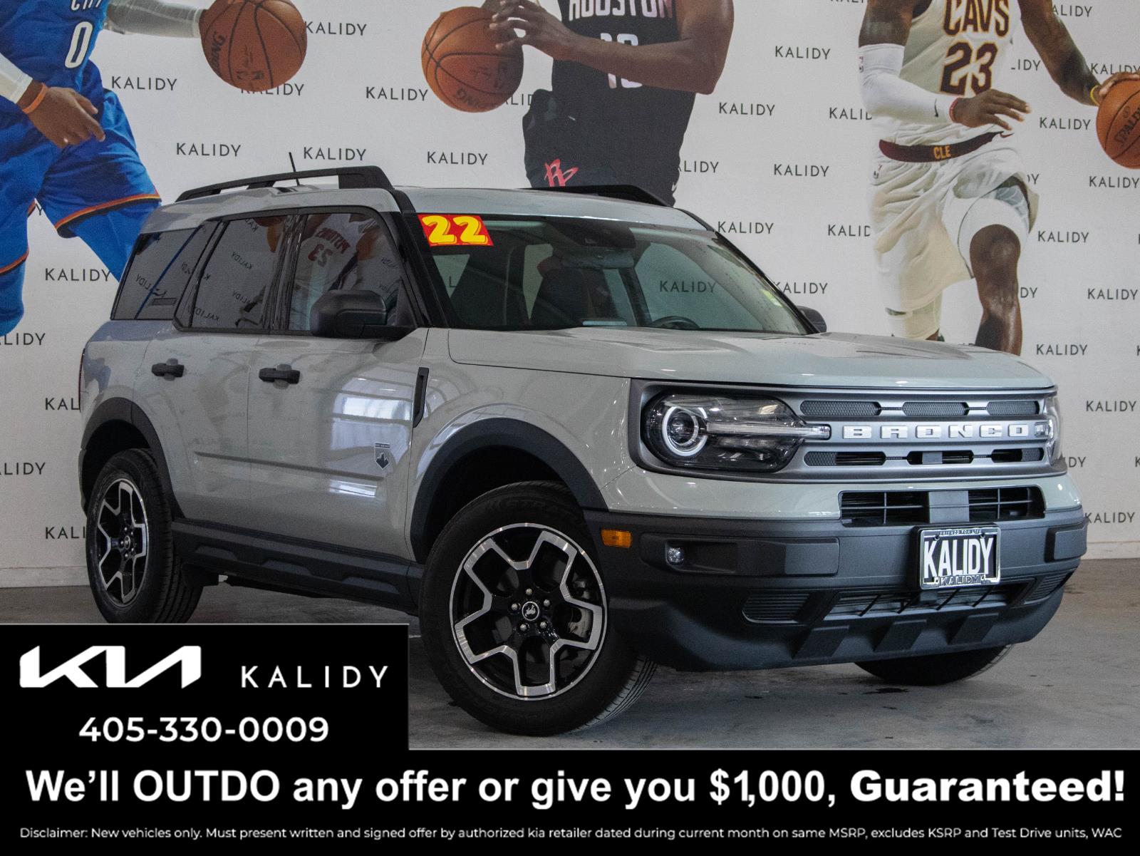 Gray (Cactus Grey) 2022 Ford Bronco Sport Big Bend AWD SUV / Crossover All-Wheel Drive