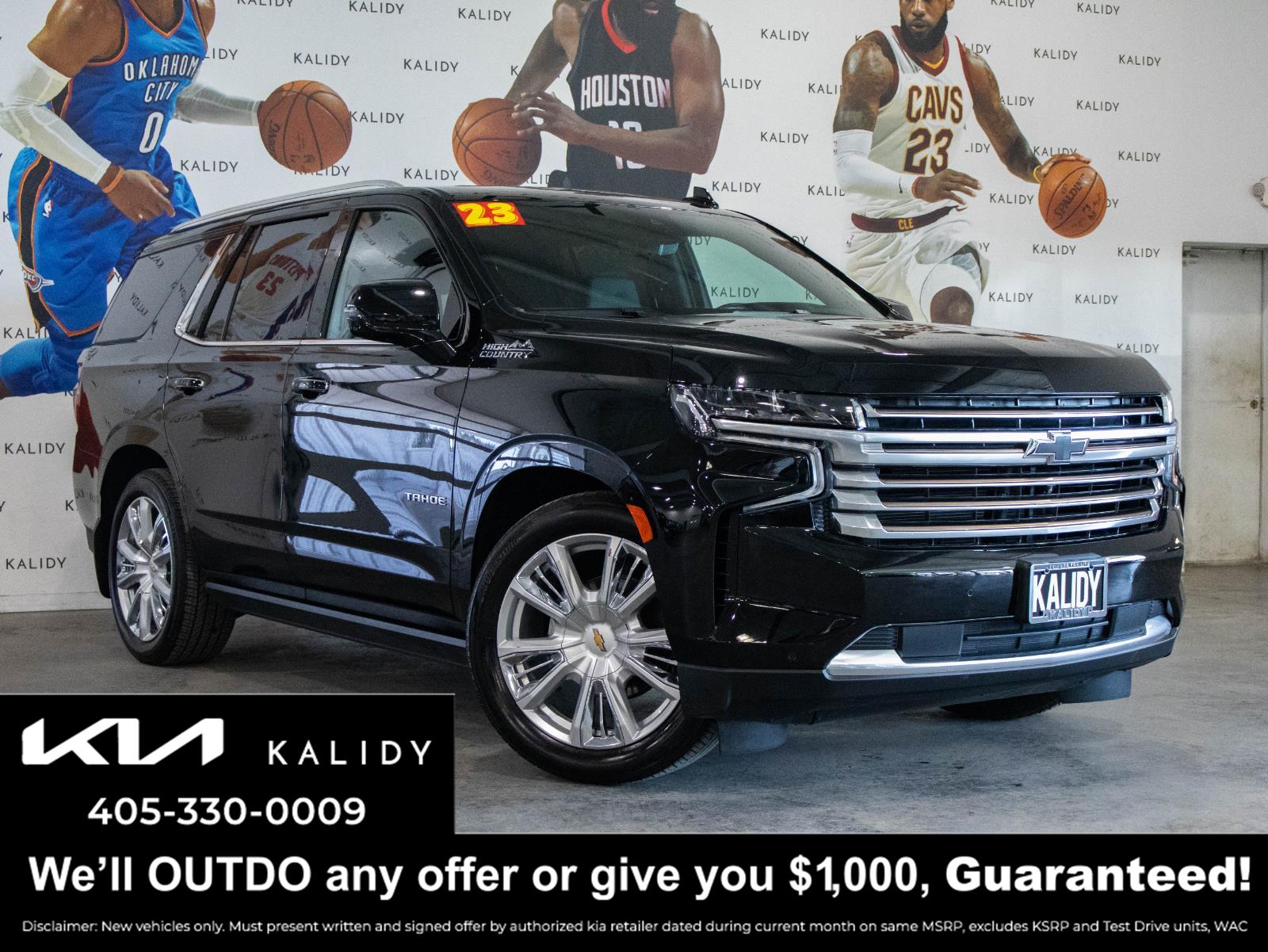 Black 2023 Chevrolet Tahoe High Country 4WD SUV / Crossover Four-Wheel Drive Automatic