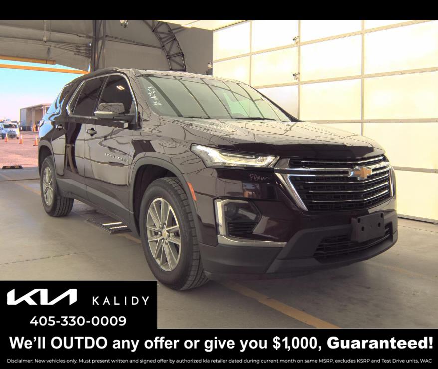 Black Cherry Metallic 2023 Chevrolet Traverse LT Cloth FWD SUV / Crossover Front-Wheel Drive 9-Speed Automatic