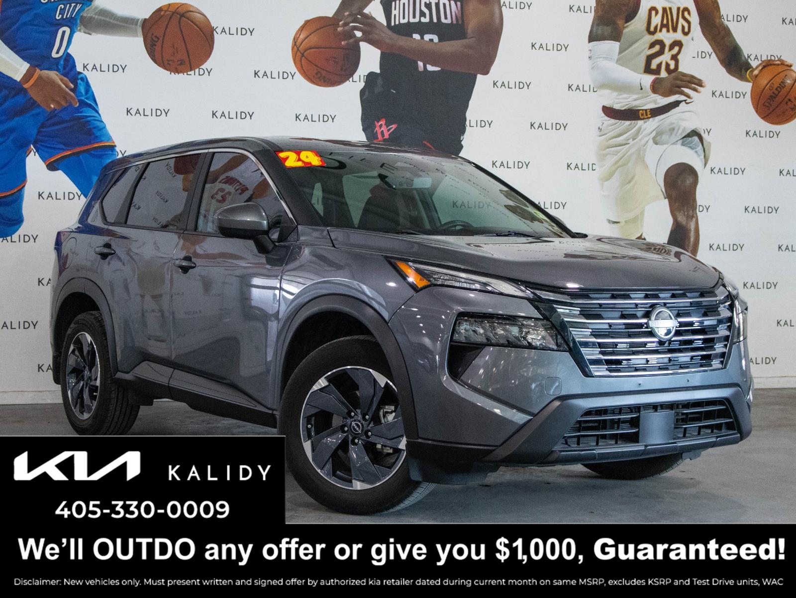 Gray (Gun Metallic) 2024 Nissan Rogue SV FWD SUV / Crossover Front-Wheel Drive Continuously Variable Transmission