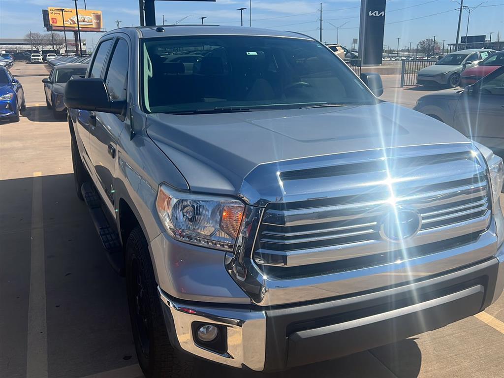 Silver Sky Metallic 2016 Toyota Tundra SR5 CrewMax 5.7L FFV 4WD Pickup Truck Four-Wheel Drive Automatic