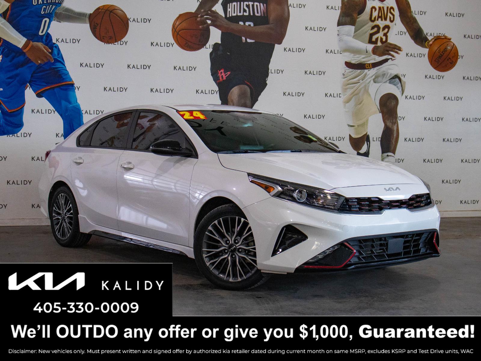 Snow White Pearl 2024 Kia Forte GT-Line FWD Sedan Front-Wheel Drive Continuously Variable Transmission