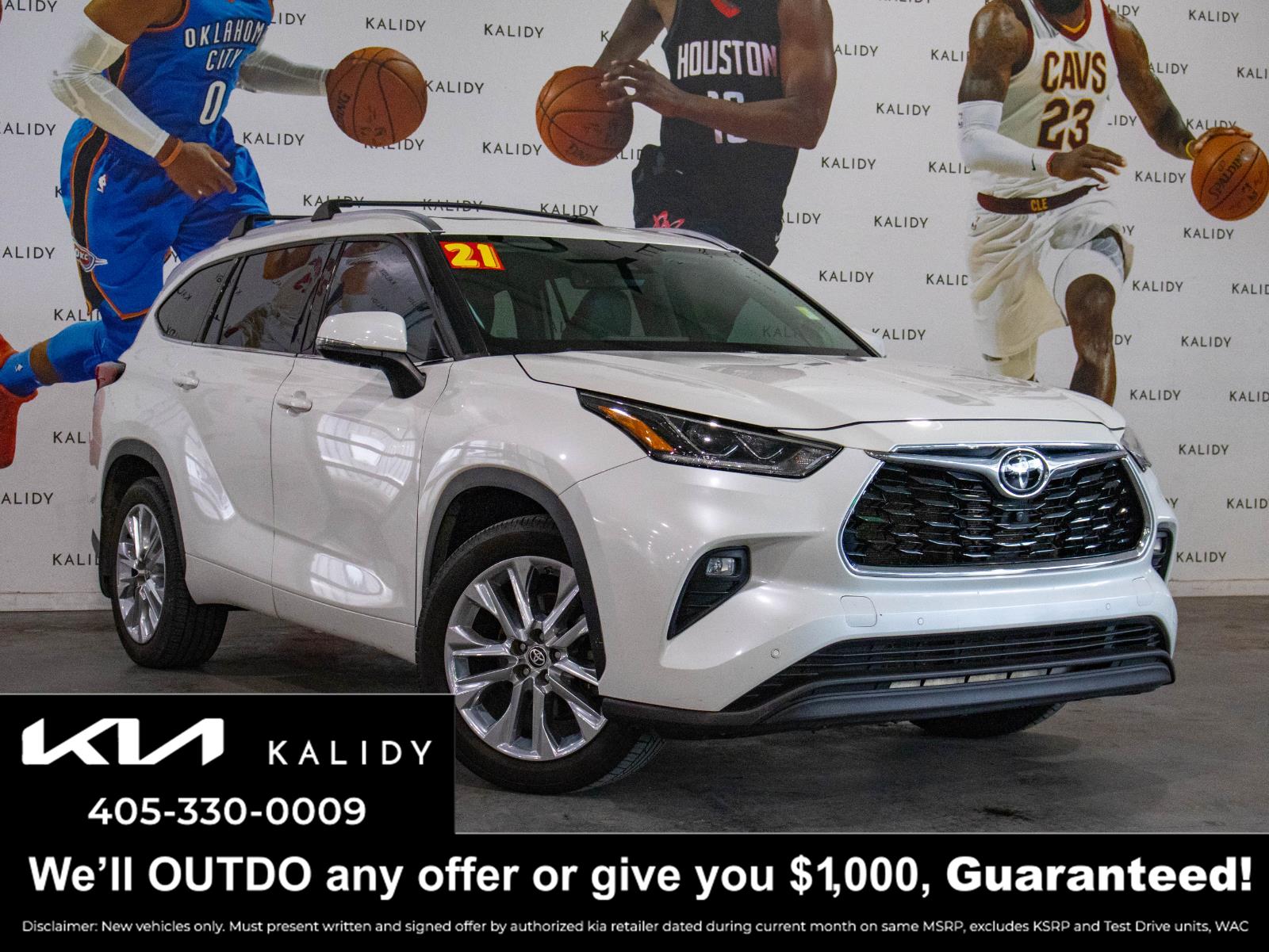 White (Blizzard Pearl) 2021 Toyota Highlander Limited AWD SUV / Crossover All-Wheel Drive Automatic