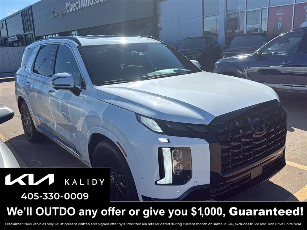 Hyper White 2024 Hyundai Palisade Calligraphy Night Edition AWD SUV / Crossover All-Wheel Drive Automatic