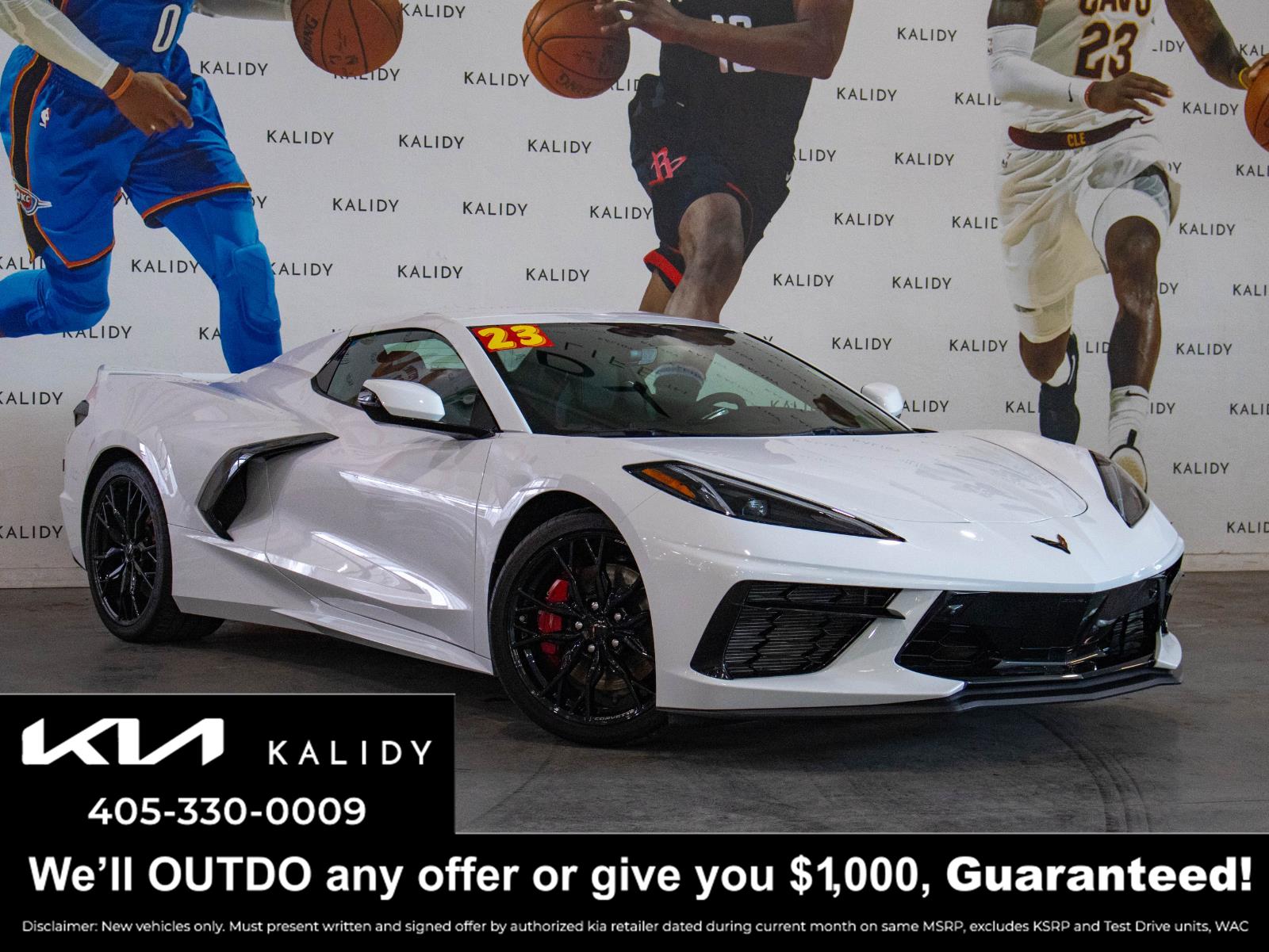 Arctic White 2023 Chevrolet Corvette Stingray 3LT Convertible RWD Convertible Rear-Wheel Drive 8-Speed Dual Clutch