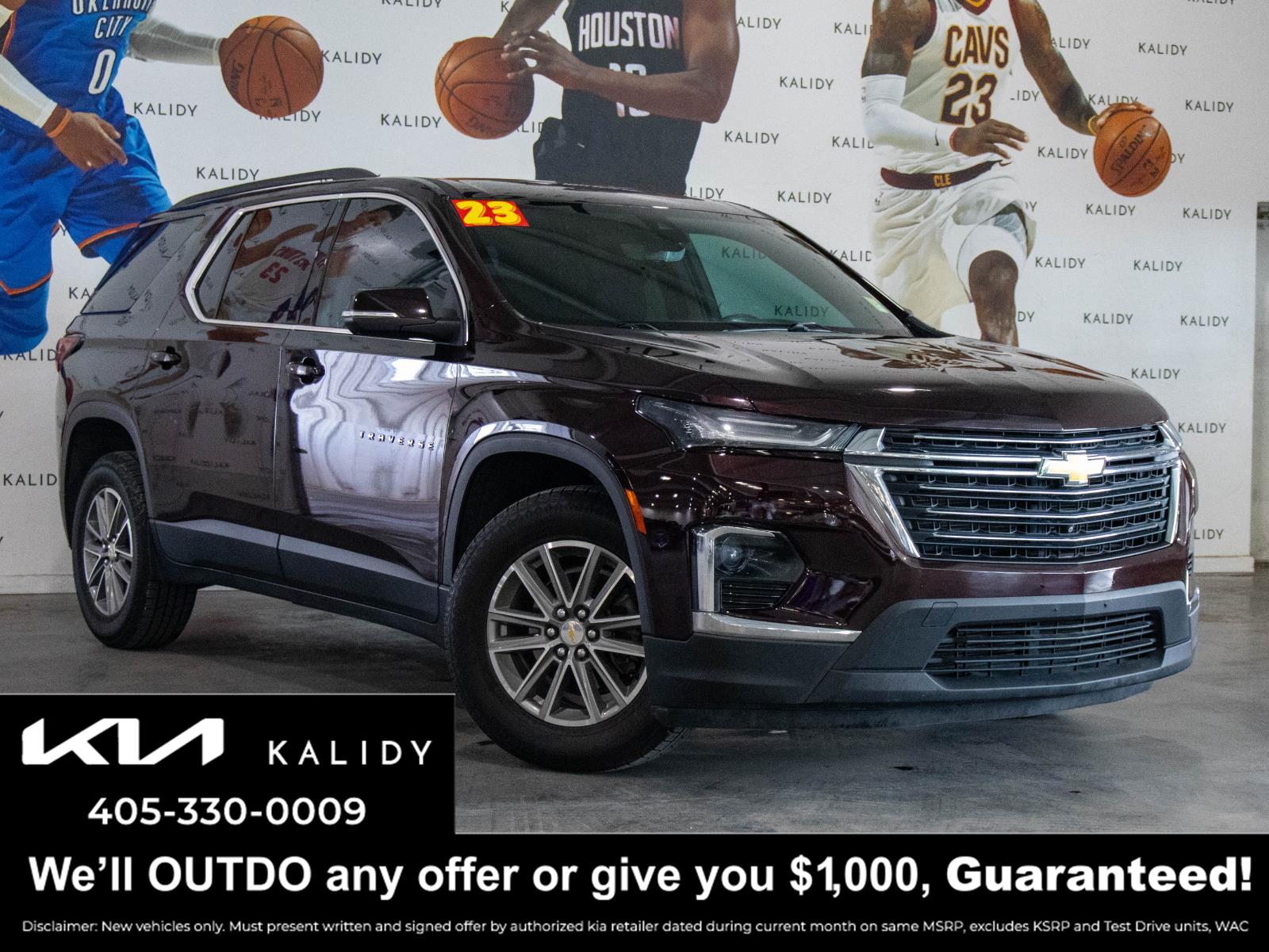 Black Cherry Metallic 2023 Chevrolet Traverse LT Cloth FWD SUV / Crossover Front-Wheel Drive 9-Speed Automatic