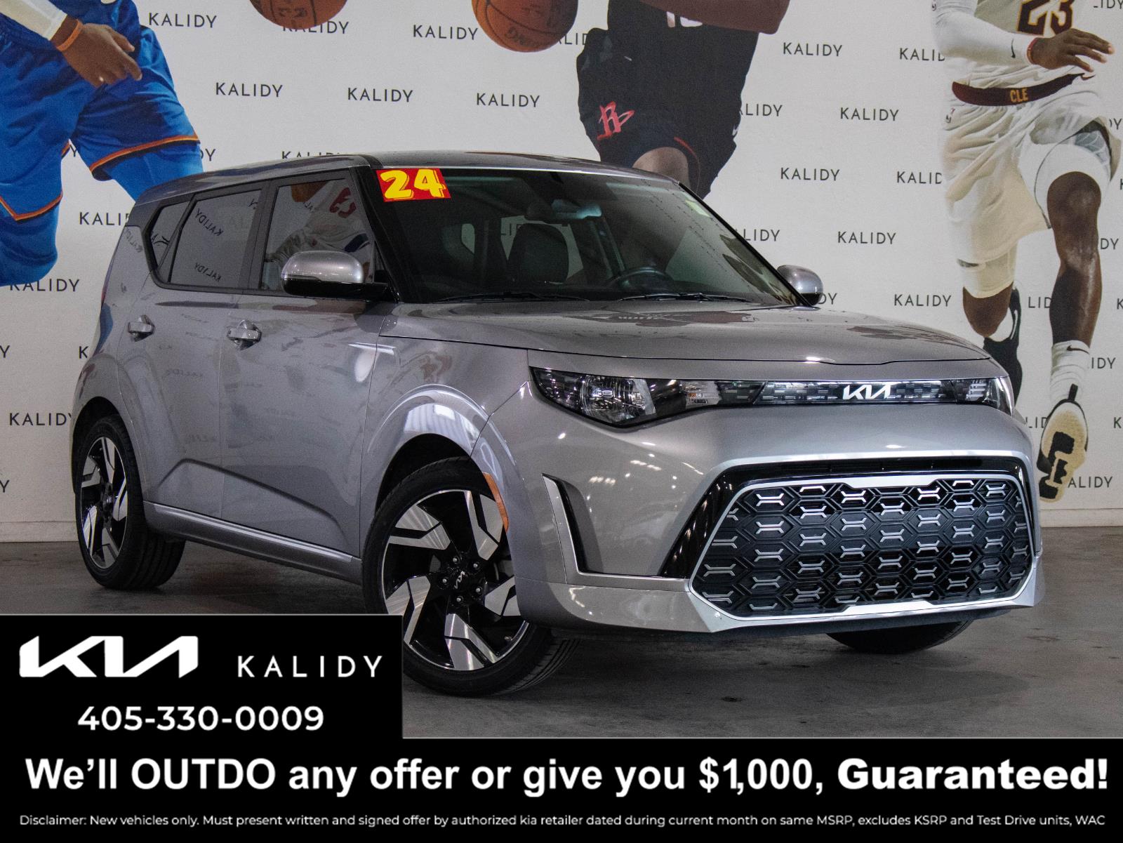 Steel Gray 2024 Kia Soul GT-Line FWD SUV / Crossover Front-Wheel Drive Continuously Variable Transmission