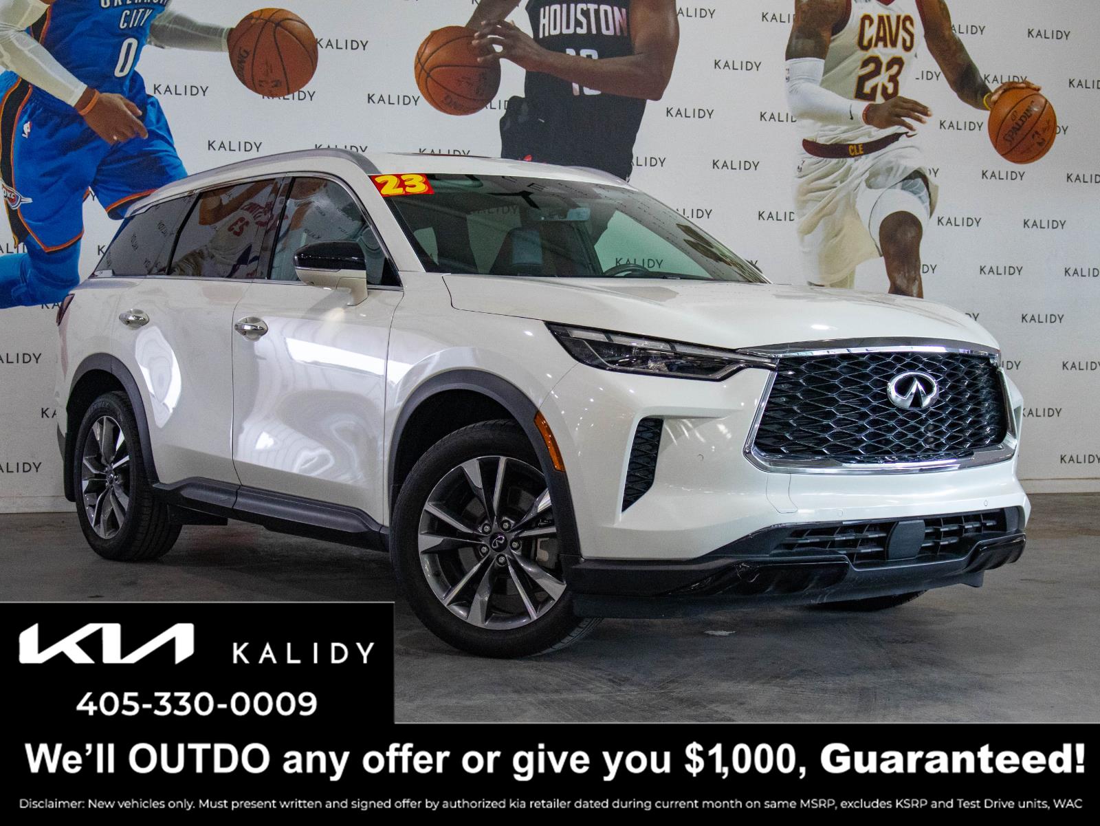 Majestic White 2023 INFINITI QX60 Luxe AWD SUV / Crossover All-Wheel Drive Automatic