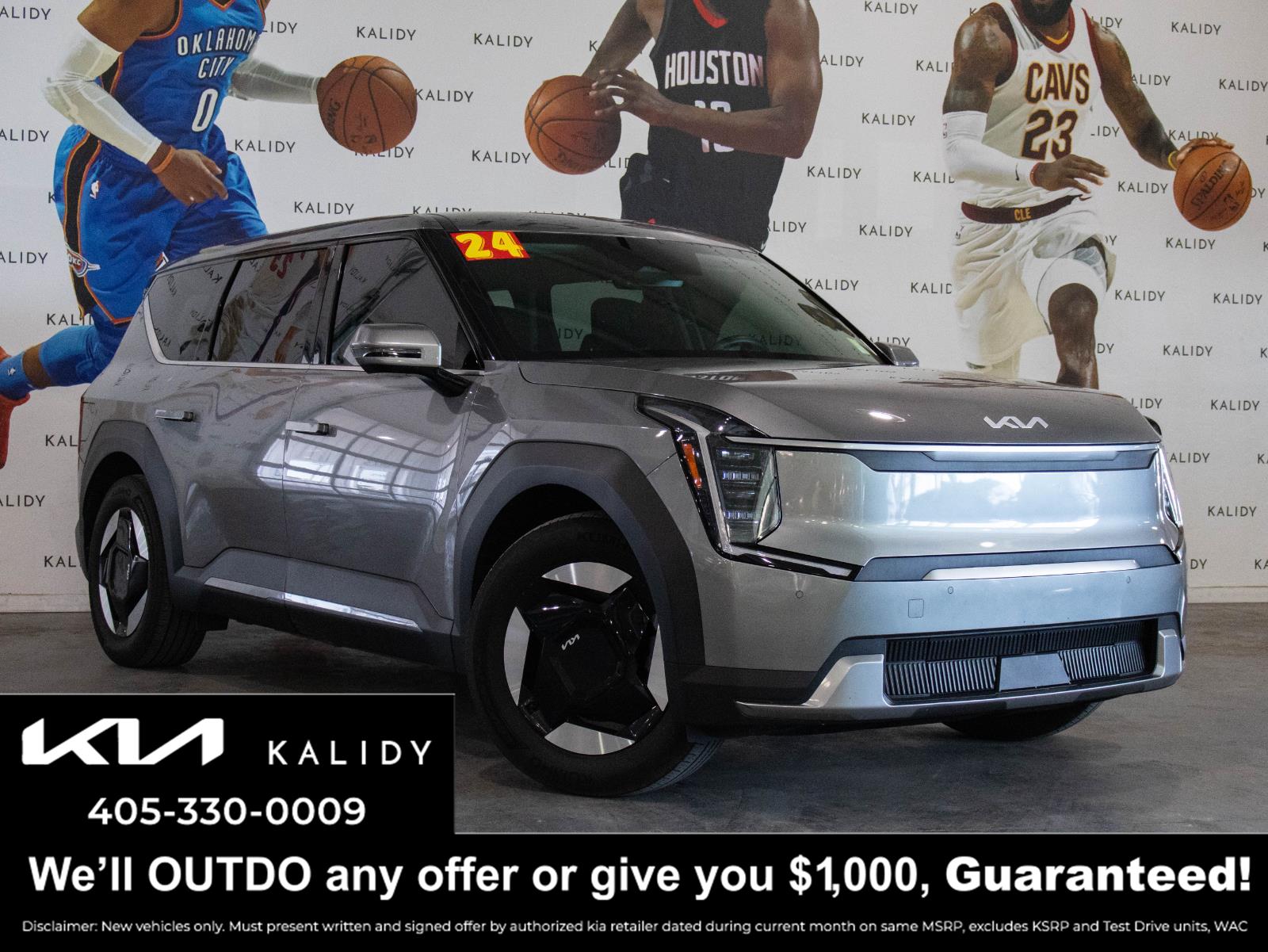 Pebble Gray 2024 Kia EV9 Light Long Range RWD SUV / Crossover Rear-Wheel Drive Automatic