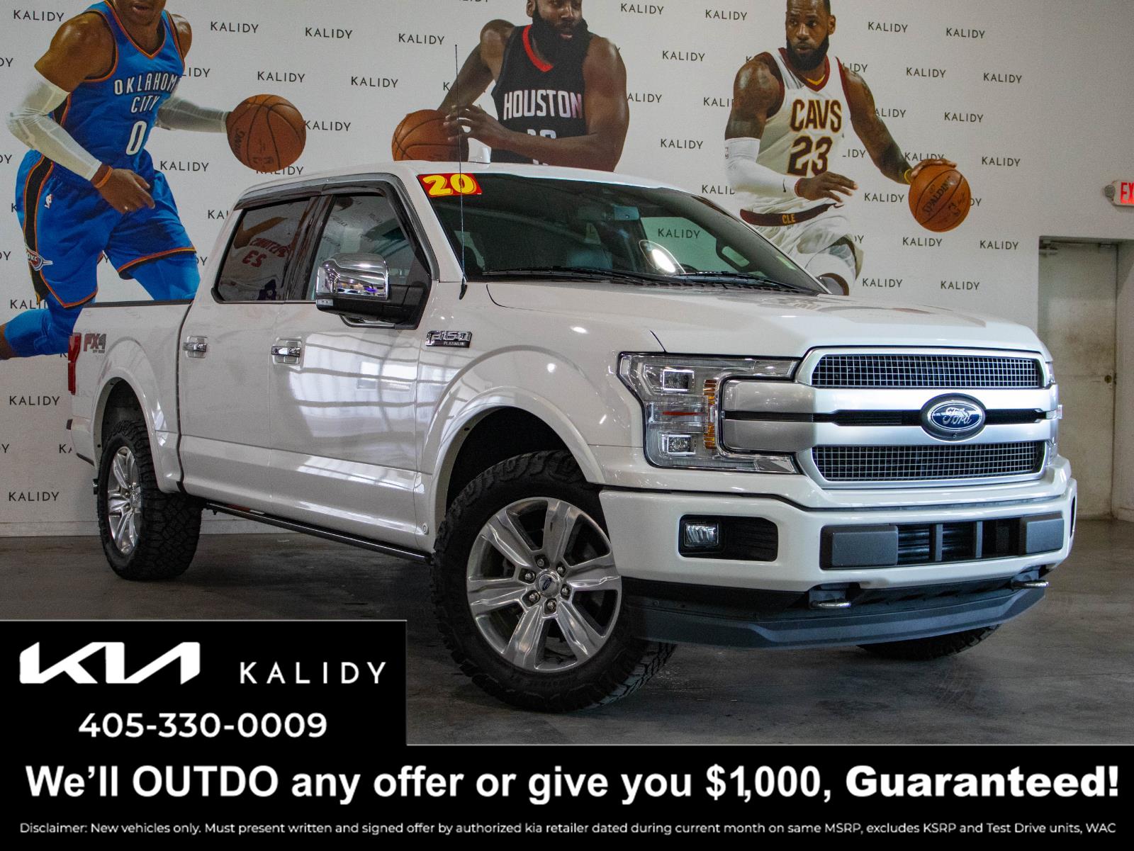 Star White Metallic Tri-Coat 2020 Ford F-150 Pickup Truck Four-Wheel Drive Automatic