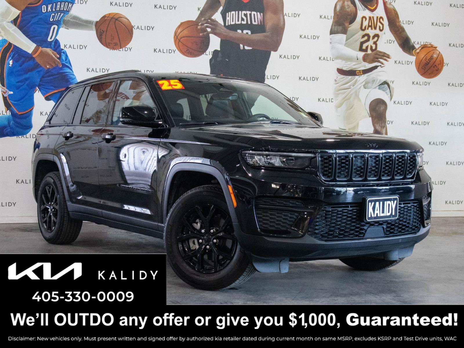 Diamond Black Crystal Pearlcoat 2025 Jeep Grand Cherokee SUV / Crossover Four-Wheel Drive 8-Speed Automatic
