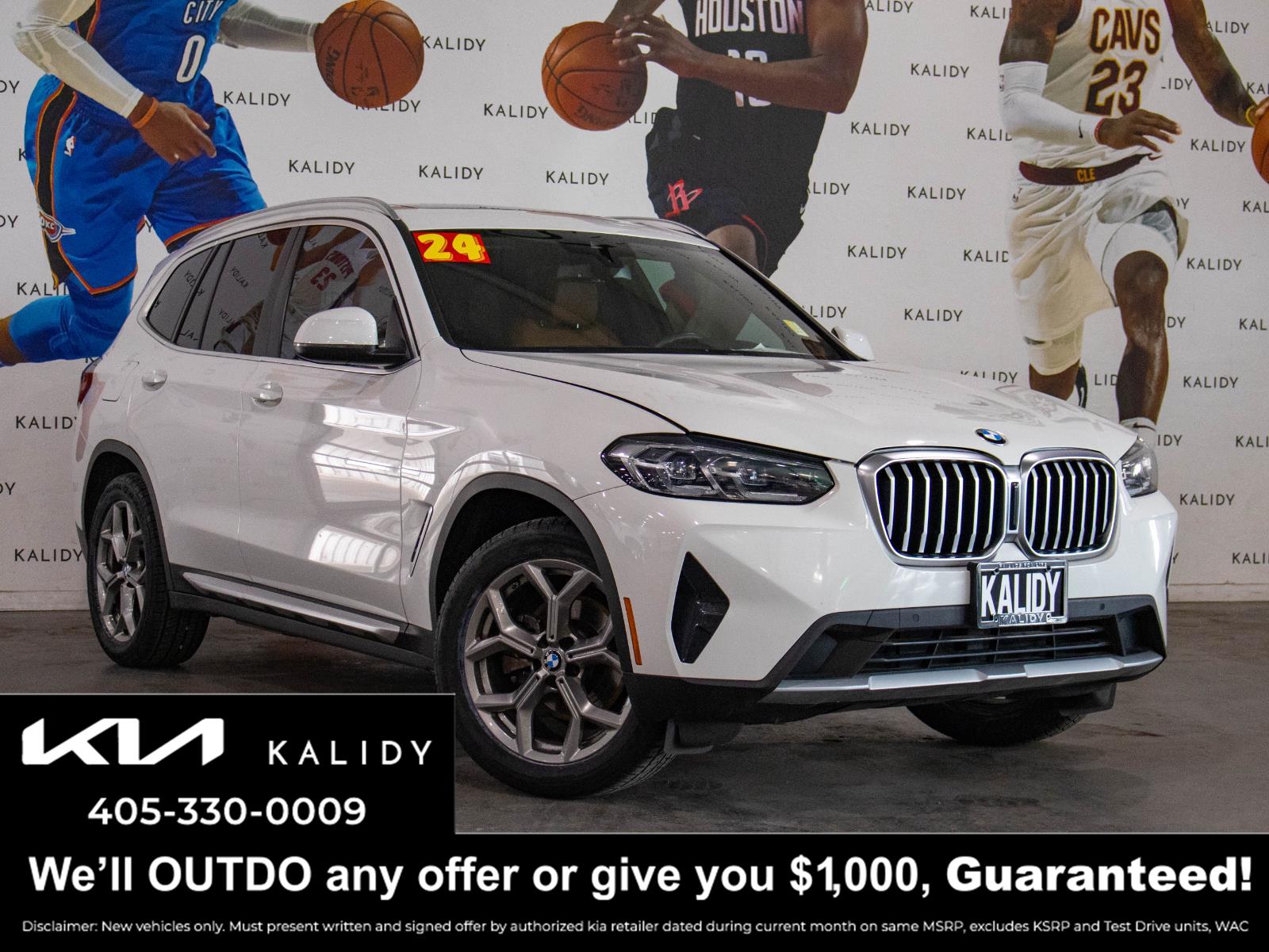 Alpine White 2024 BMW X3 SUV / Crossover Rear-Wheel Drive Automatic