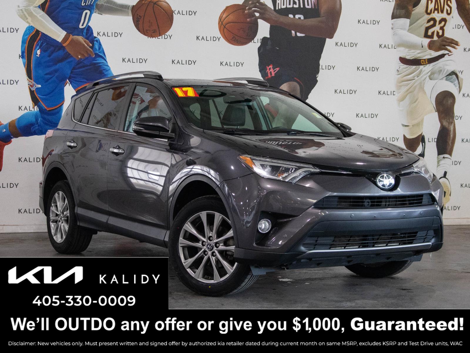 Magnetic Gray Metallic 2017 Toyota RAV4 Limited SUV / Crossover Front-Wheel Drive Automatic