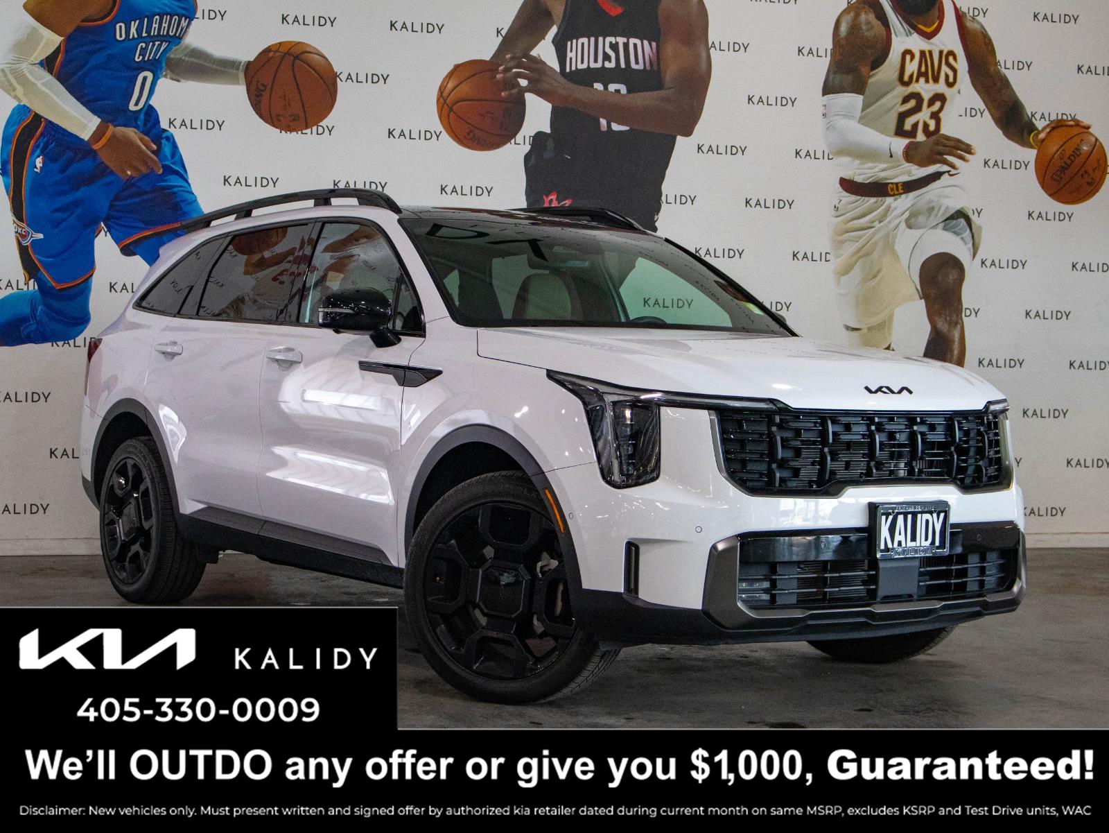 Glacial White Pearl 2025 Kia Sorento X-Line SX Prestige AWD SUV / Crossover All-Wheel Drive Automatic