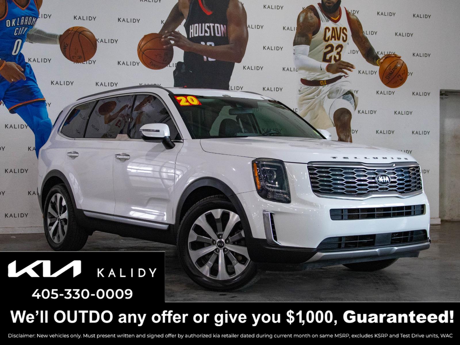 Snow White Pearl 2020 Kia Telluride S FWD SUV / Crossover Front-Wheel Drive Automatic