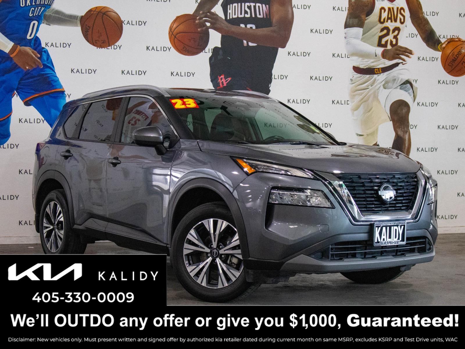 Gray (Gun Metallic) 2023 Nissan Rogue SUV / Crossover Front-Wheel Drive Continuously Variable Transmission