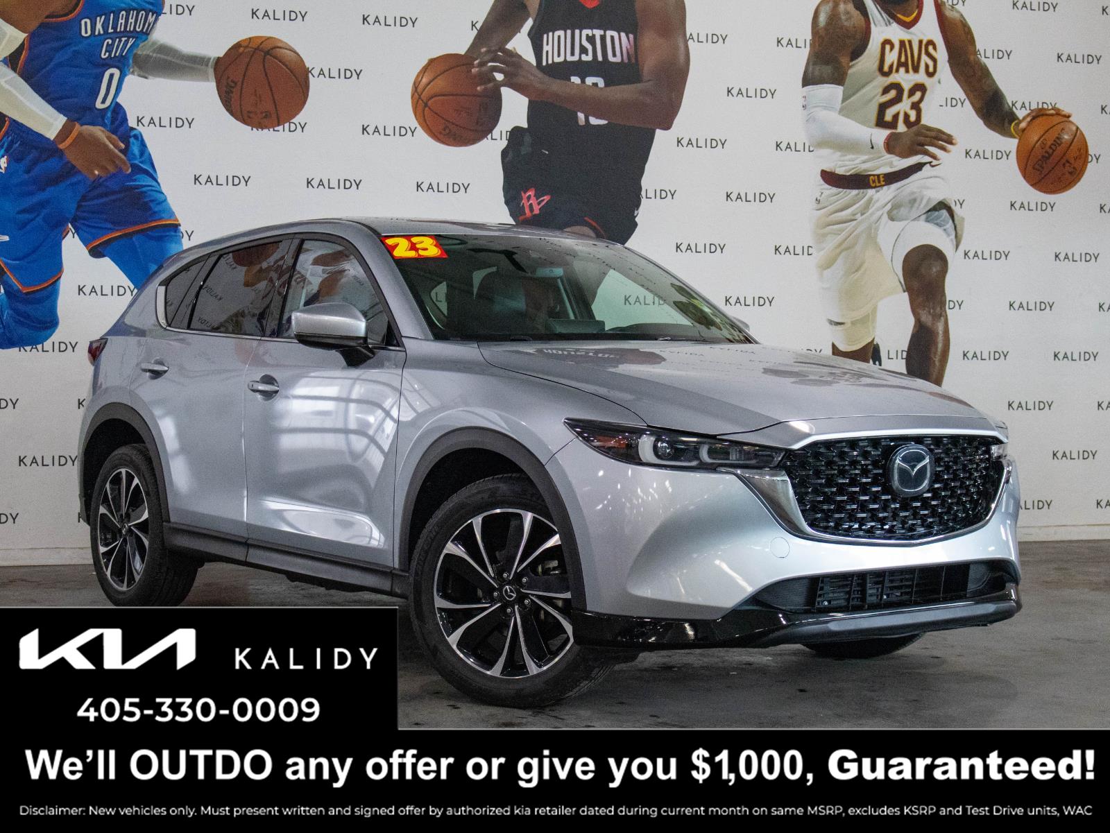 Sonic Silver Metallic 2023 Mazda CX-5 2.5 S Premium AWD SUV / Crossover All-Wheel Drive Automatic