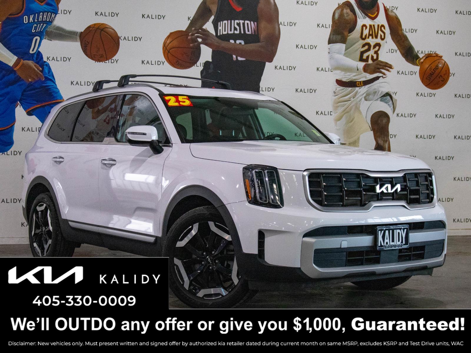 Glacial White Pearl 2025 Kia Telluride S AWD SUV / Crossover All-Wheel Drive Automatic