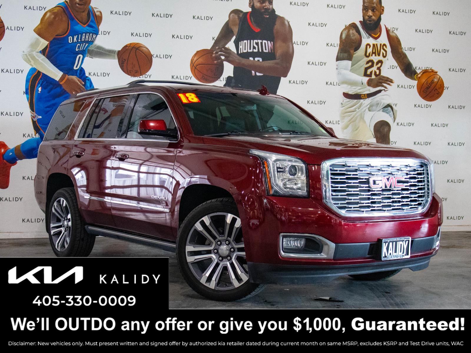 Crimson Red Tintcoat 2018 GMC Yukon Denali 4WD SUV / Crossover Four-Wheel Drive Automatic