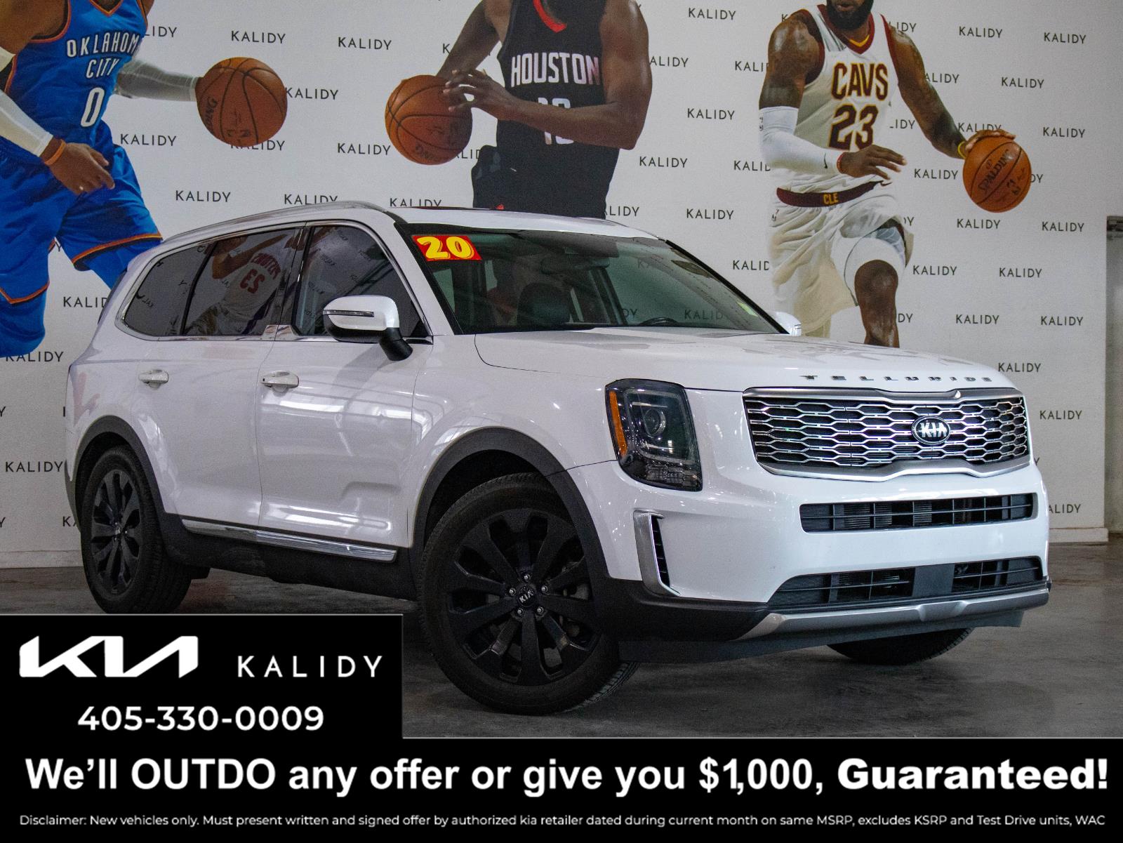 Snow White Pearl 2020 Kia Telluride EX AWD SUV / Crossover All-Wheel Drive Automatic