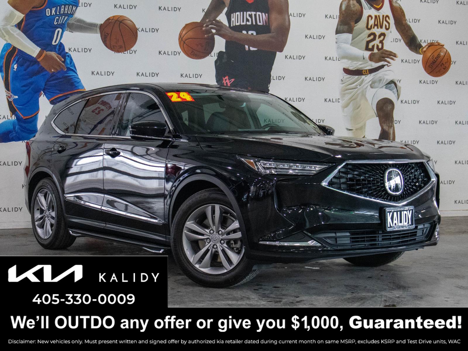 Majestic Black Pearl 2024 Acura MDX FWD SUV / Crossover Front-Wheel Drive Automatic