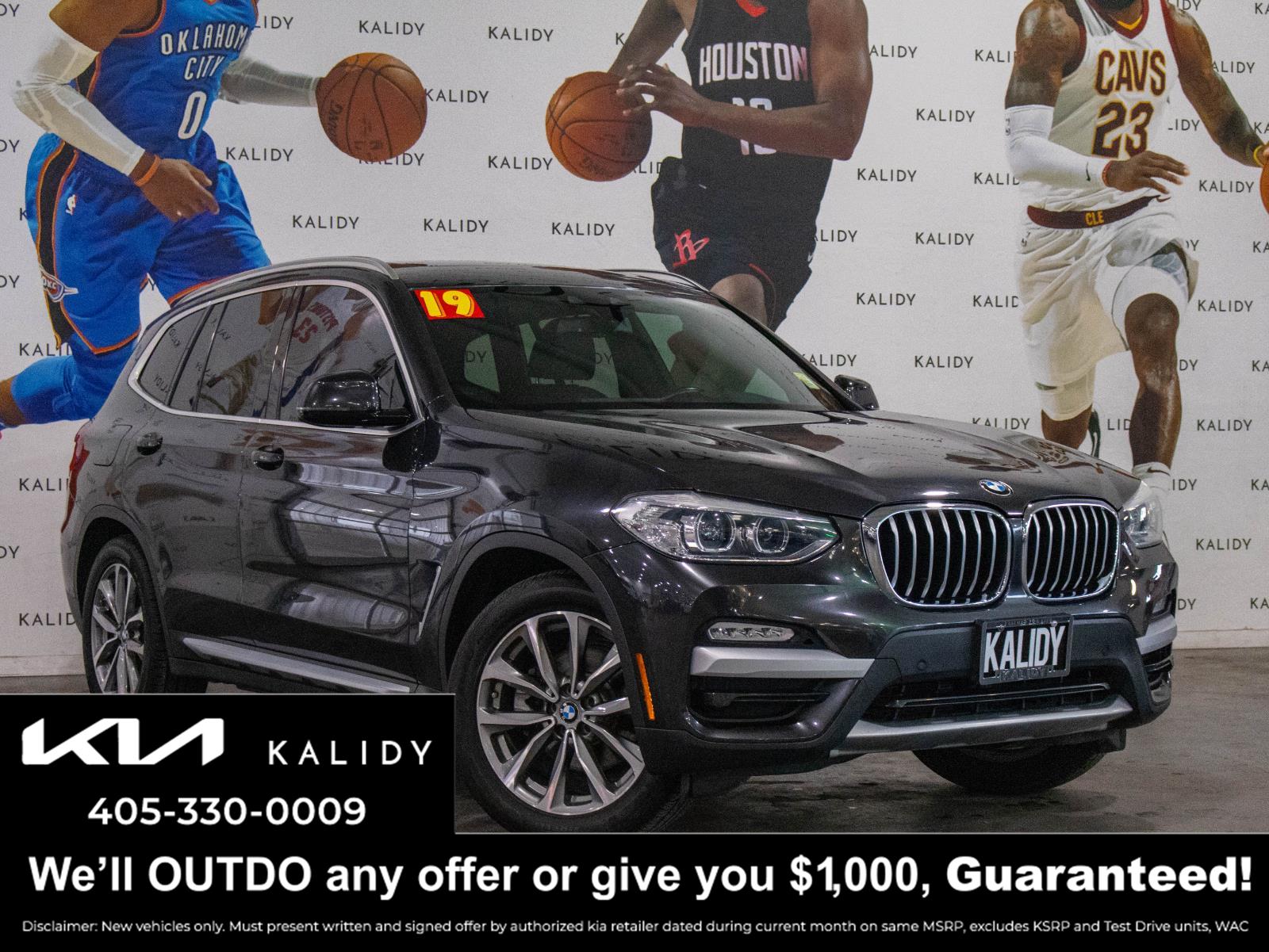 Gray (Dark Graphite Metallic) 2019 BMW X3 xDrive30i AWD SUV / Crossover All-Wheel Drive Automatic