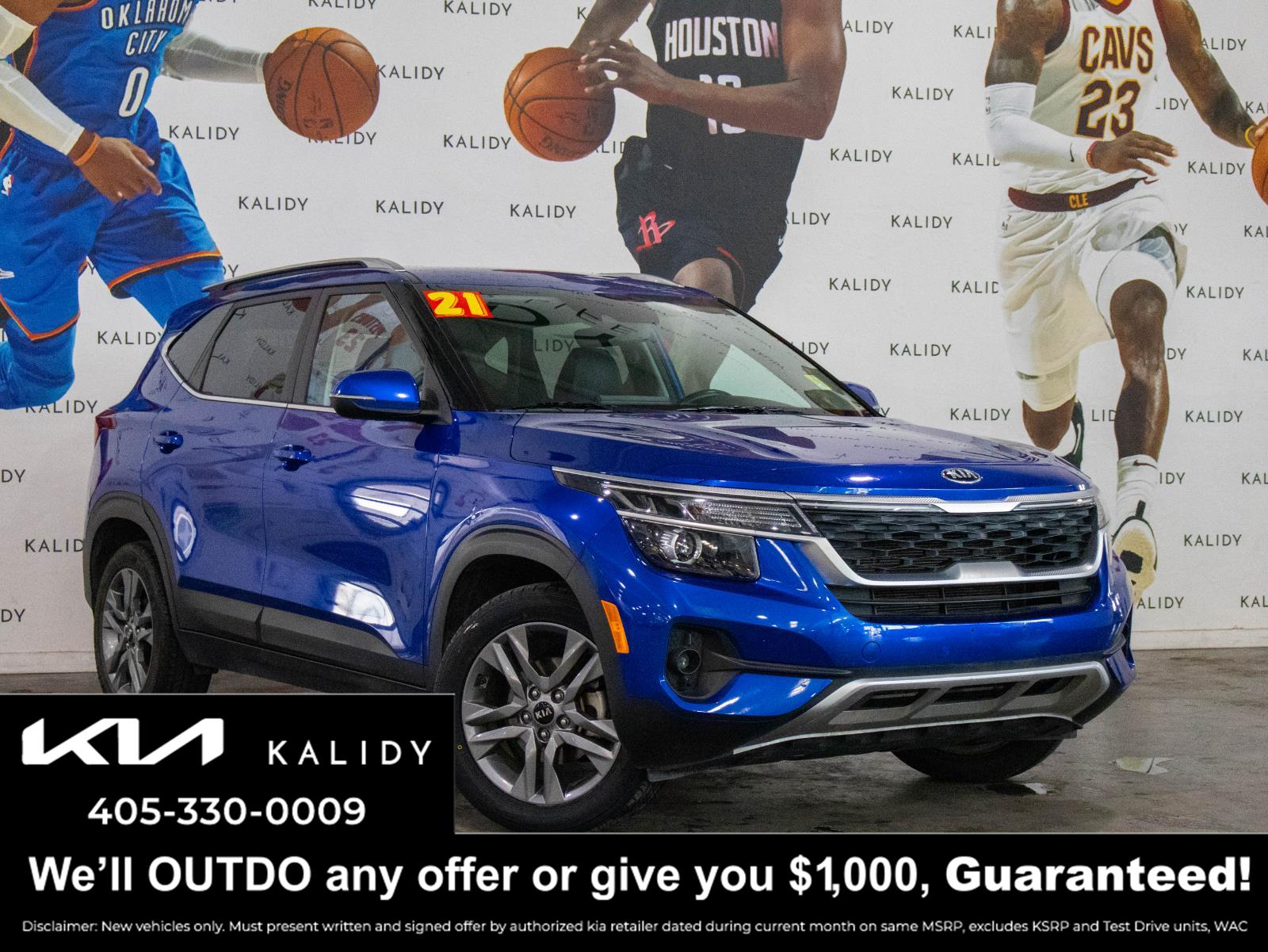 Neptune Blue 2021 Kia Seltos S FWD SUV / Crossover Front-Wheel Drive Continuously Variable Transmission