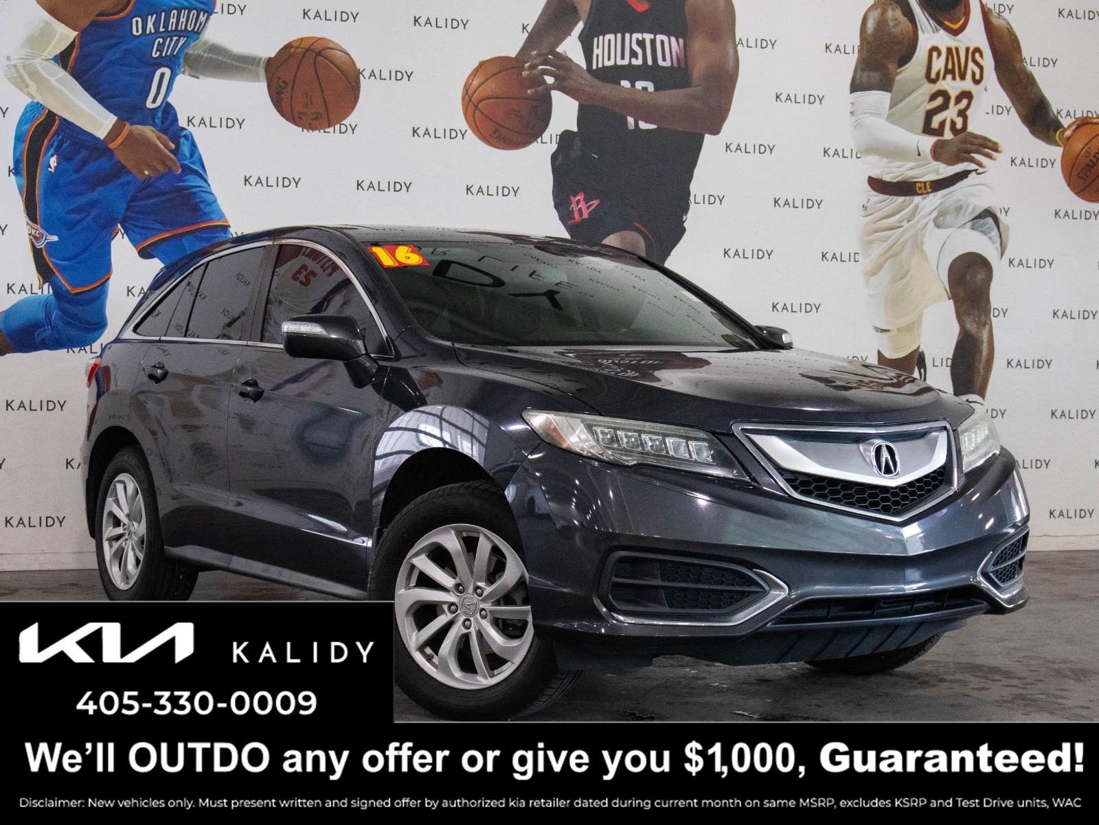 Gray (Graphite Luster Metallic) 2016 Acura RDX FWD with Technology Package SUV / Crossover Front-Wheel Drive Automatic