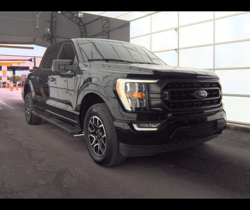 Agate Black Metallic 2023 Ford F-150 XLT SuperCrew 4WD Pickup Truck Four-Wheel Drive Automatic