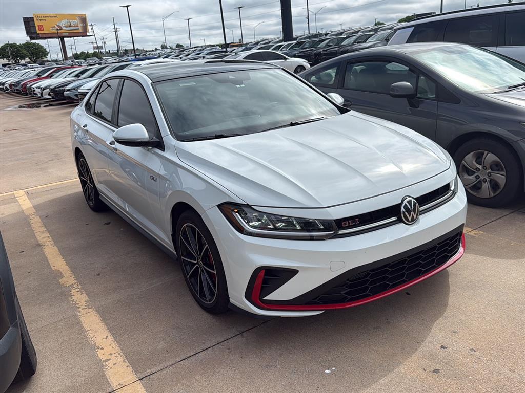 Pure White 2025 Volkswagen Jetta GLI Autobahn FWD Sedan Front-Wheel Drive Manual