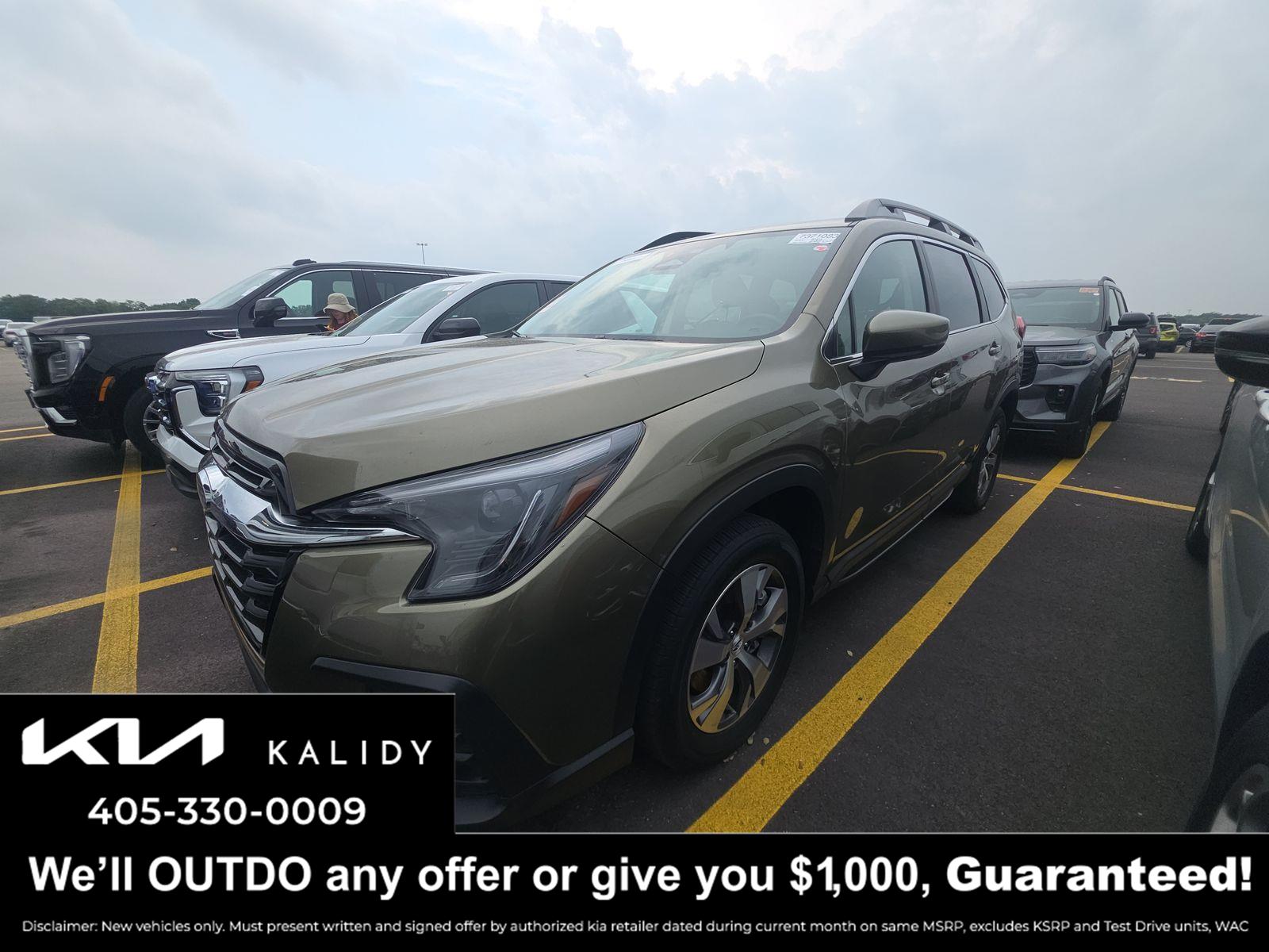 Autumn Green Metallic 2025 Subaru Ascent Premium 7-Passenger AWD SUV / Crossover All-Wheel Drive Continuously Variable Transmission