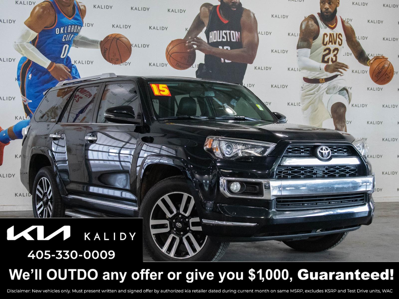 Attitude Black Metallic 2015 Toyota 4Runner Limited 4WD SUV / Crossover All-Wheel Drive