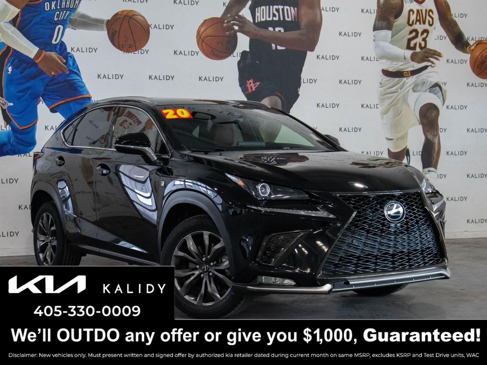 Black (Obsidian) 2020 Lexus NX 300 F Sport FWD SUV / Crossover Front-Wheel Drive Automatic