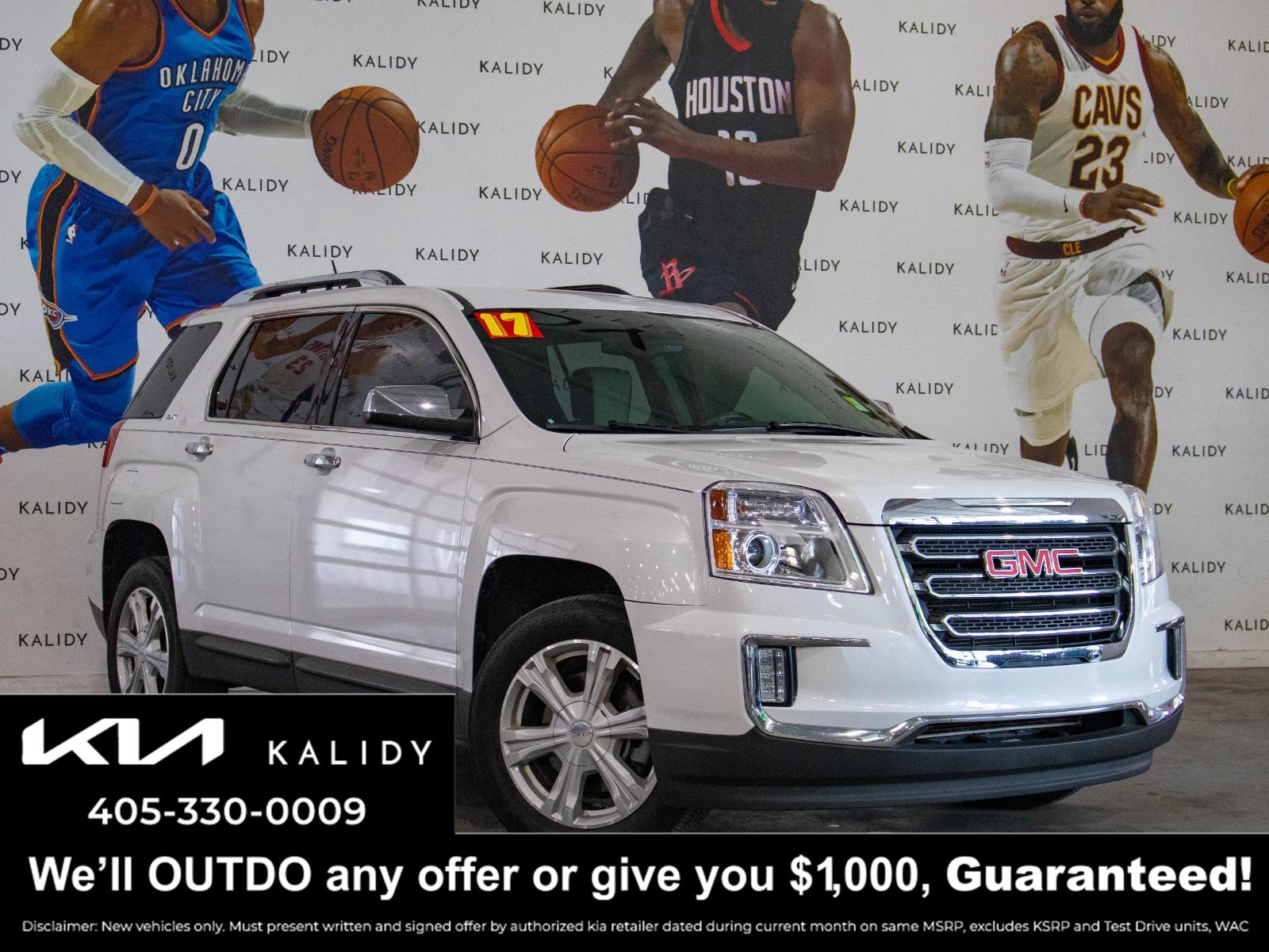 White Frost Tricoat 2017 GMC Terrain SLT SUV / Crossover Front-Wheel Drive 6-Speed Automatic