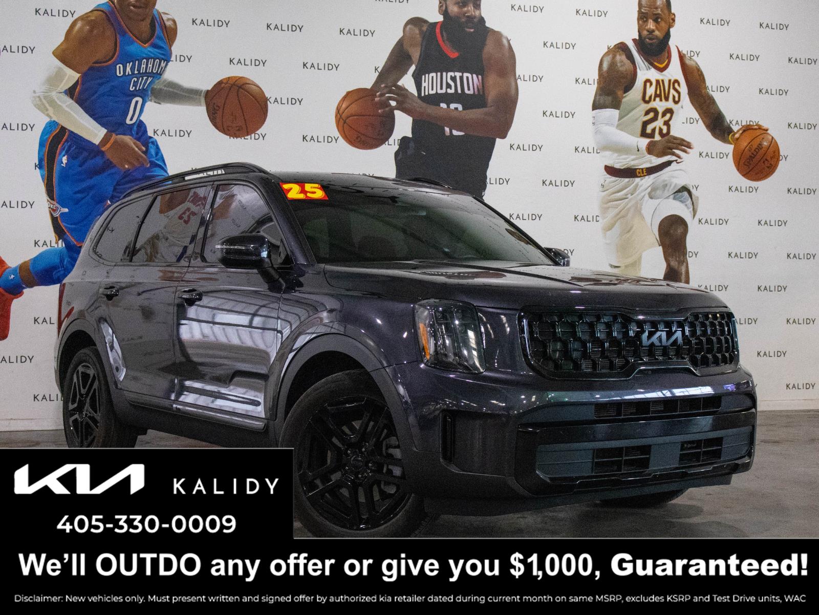 Wolf Gray 2025 Kia Telluride EX X-Line AWD SUV / Crossover All-Wheel Drive Automatic