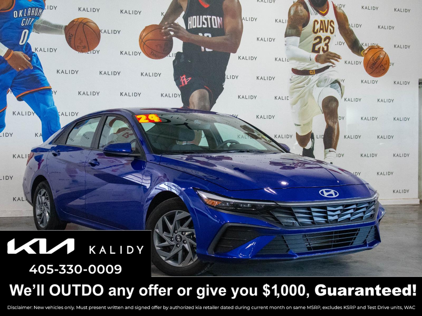 Intense Blue 2024 Hyundai Elantra SEL FWD Sedan Front-Wheel Drive Continuously Variable Transmission