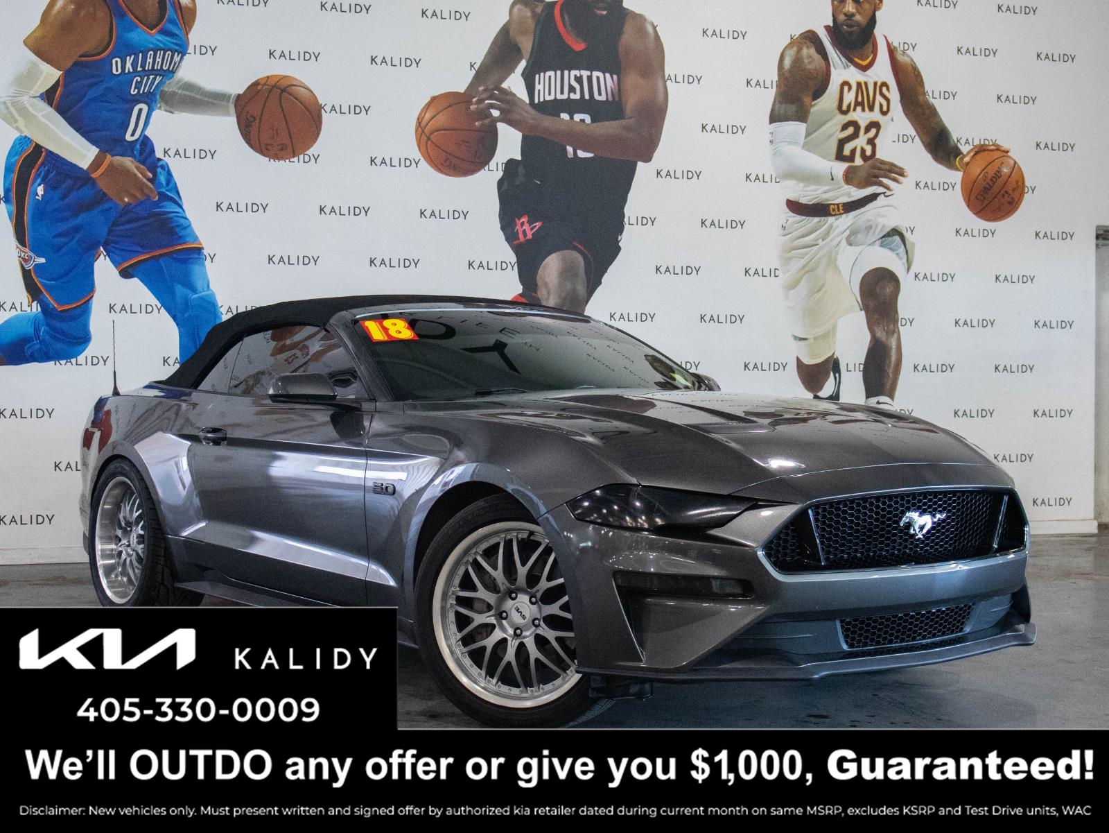 Gray (Magnetic Metallic) 2018 Ford Mustang GT Premium Convertible RWD Convertible Rear-Wheel Drive 6-Speed Manual