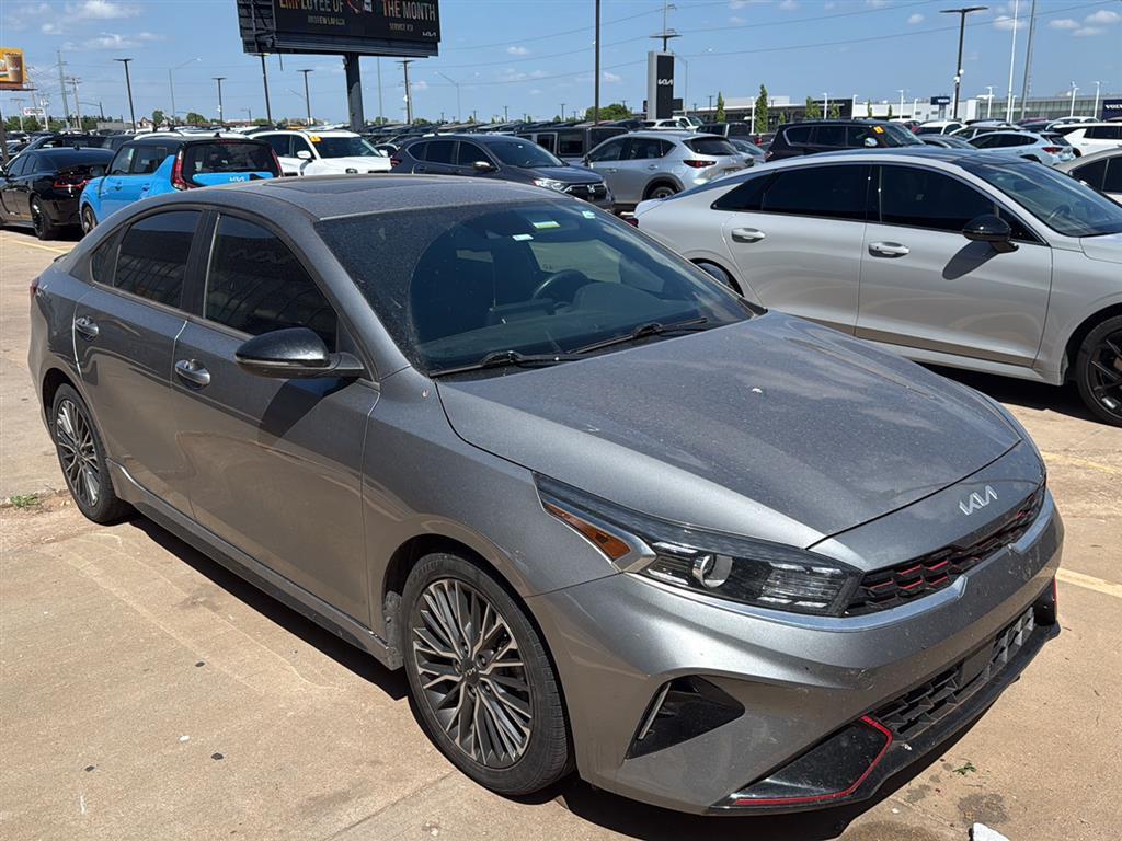 Steel Gray 2022 Kia Forte GT-Line FWD Sedan Front-Wheel Drive Continuously Variable Transmission