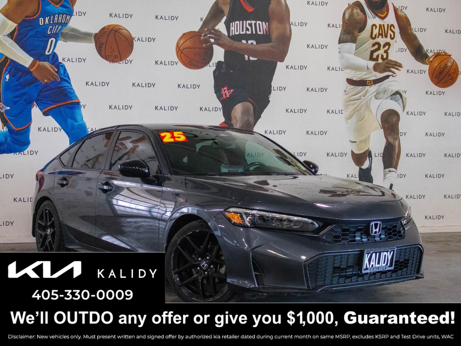 Meteorite Gray Metallic 2025 Honda Civic Hatchback Sport FWD Hatchback Front-Wheel Drive Continuously Variable Transmission