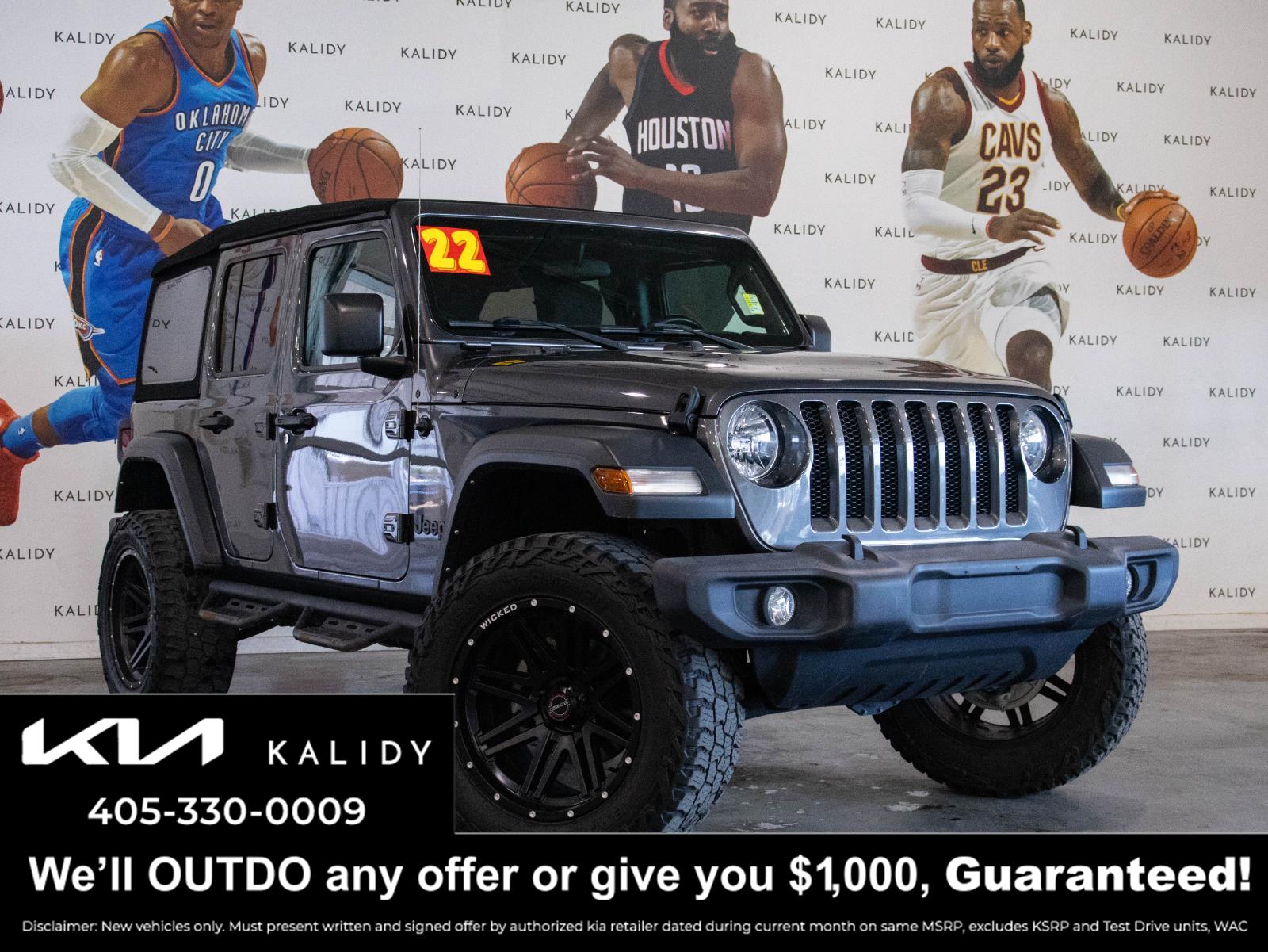 Gray (Granite Crystal Metallic Clearcoat) 2022 Jeep Wrangler Unlimited Sport S 4WD SUV / Crossover Four-Wheel Drive 8-Speed Automatic