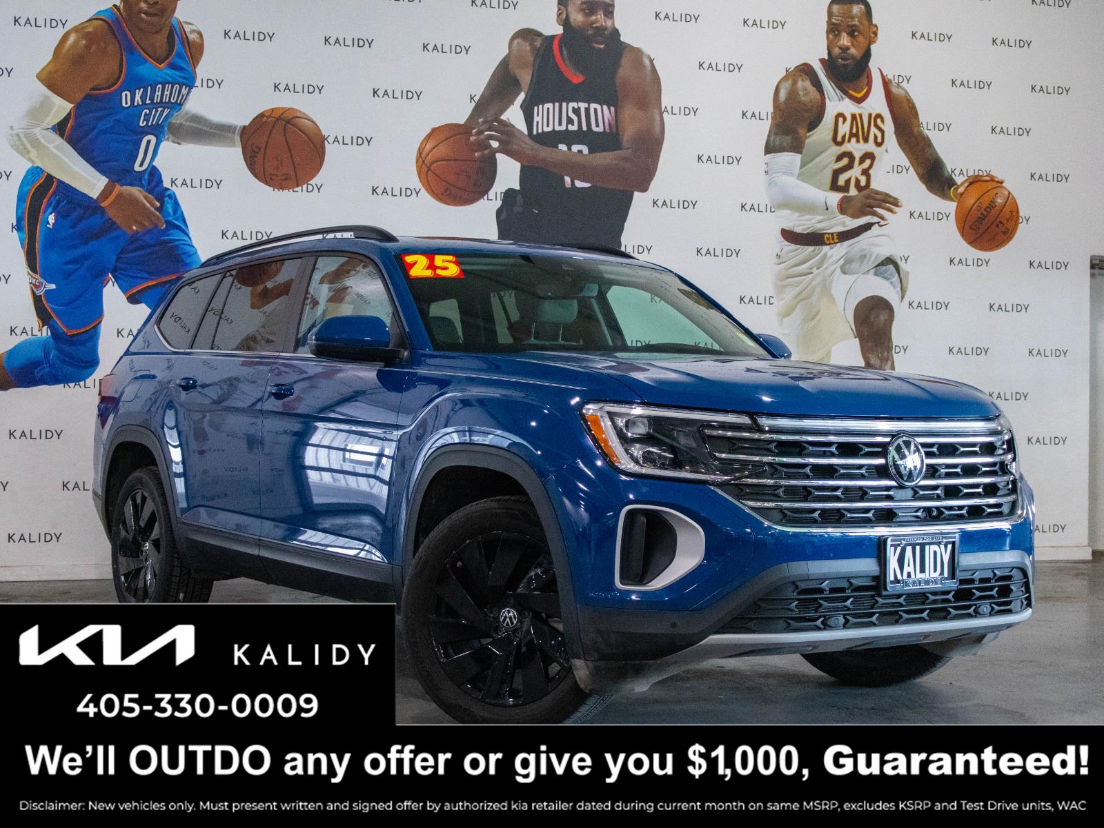 Mountain Lake Blue Metallic 2025 Volkswagen Atlas SE FWD with Technology SUV / Crossover Front-Wheel Drive Automatic