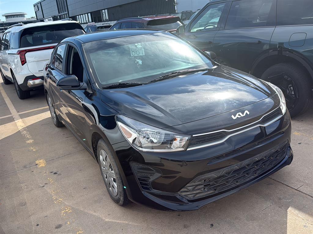 Aurora Black 2023 Kia Rio LX FWD Sedan Front-Wheel Drive Continuously Variable Transmission